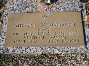 Albrecht Grave marker