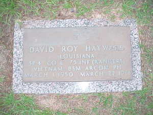Hayward grave marker