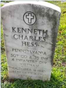 Hess grave marker