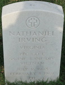 Irving grave marker