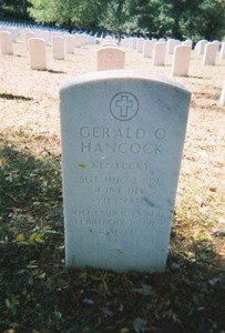Hancock grave marker