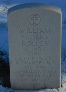 Roller grave marker